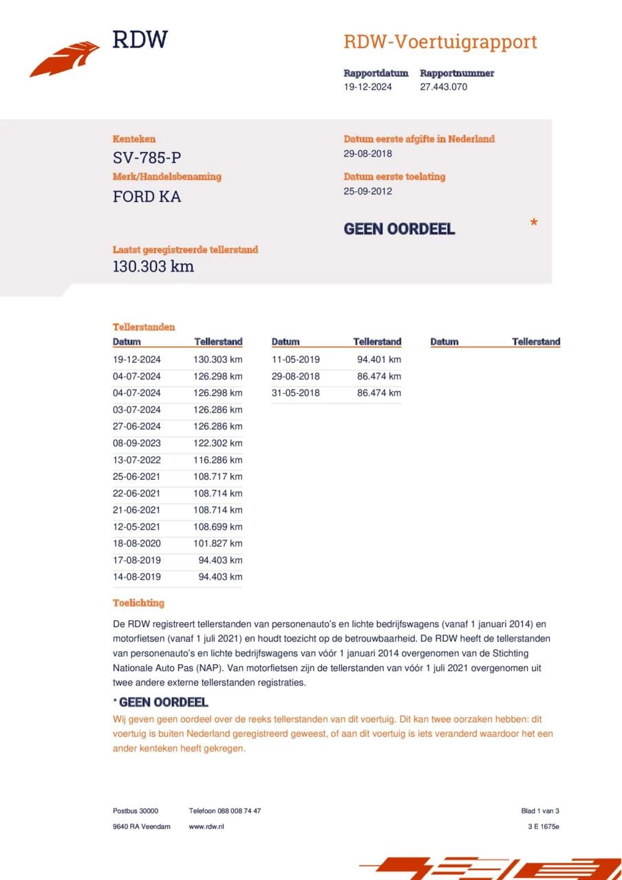 Hoofdafbeelding Ford Ka