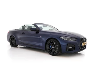 BMW 4 Serie Cabrio 420i M-Sportpack High Executive (INCL-BTW) *LEATHER | FULL-LED | MEMORY-PACK | BLINDSPOT | DIGI-COCKPIT | HIFI-SOUND | SHIFTPADDLES | CAMERA | DAB | NAVI-FULLMAP | TOWBAR | 19''ALU*