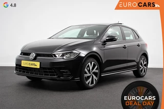 Hoofdafbeelding Volkswagen Polo Volkswagen Polo 1.0 TSI DSG R-Line | DEMO ! | Panorama dak Navigatie App Connect Climate Control DAB | LED Parkeer sensoren Camera Cruise control adaptive Lichtmetalen velgen
