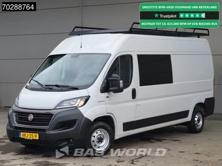 Fiat Ducato 140pk Dubbel Cabine L3H2 Trekhaak Navi Airco Cruise Imperiaal Euro6 DC Doka Mixto L3 Airco Dubbel cabine Trekhaak Cruise control
