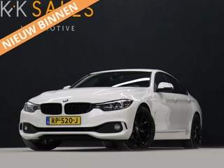 BMW 4 Serie Gran Coupé 420i High Executive [CARPLAY, PDC V+A, ELEK.. ACHTERKLEP, HARMAN KARDON AUDIOINSTALLATIE, STUUR EN STOELVERWARMING,  TREKHAAK, VOL LEDER, NAVIGATIE, NIEUWSTAAT]