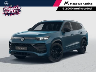 Hoofdafbeelding Volkswagen Tayron Volkswagen Tayron R-Line Edition 1.5 eHybrid 204 PK 6 versn. DSG · Black Style Pakket · Panoramaschuif-kanteldak · Trekhaak inklapbaar, met elektrische ontgrendeling, incl. aanhangermanoeuvreerhulp Trailer Assist · Voorraad OUTLET · Prijs is inclusief inruilpremie ·