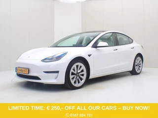 Tesla Model 3 Long-Range AWD 351pk 75 kWh FACELIFT [ WIT LEDER+WARMTEPOMP+AUTOPILOT+620KM WLTP+PREMIUM AUDIO ]