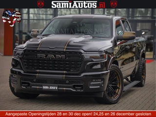 Dodge Ram 1500 Limited Night H.O 540HP 706Nm | Massage + Full Option | De Meest Luxe en Volle Pick-Up in zijn Klasse | Comfortabele Dubbele Cabine met Royale 5 Zitplaatsen | BPM vrij | Nu Leverbaar uit Voorraad | Voorraad Nr 2370 - 5411