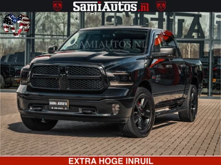 Dodge Ram Pick-Up BLACK OPS | 5.7 HEMI V8 402PK | MORIMOTO LED | Eerste Eigenaar | Diamond Black | Comfortabele Dubbele Cabine DC met Royale 5 Zitplaatsen |