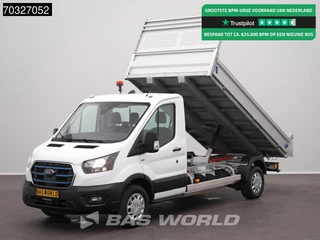 Ford e-Transit COMING SOON! Elektrisch 68kWh 310km WLTP Kipper Airco Cruise Camera CarPlay Open Laadbak Airco Cruise control