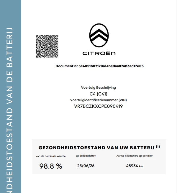 Hoofdafbeelding Citroën ë-C4