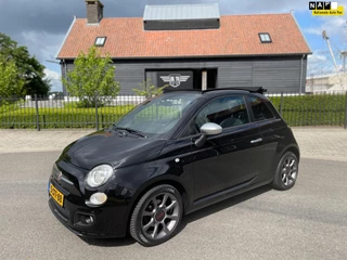 Hoofdafbeelding Fiat 500C Fiat 500 C 0.9 TwinAir SPORT S CARBRIO AIRCO NAVIGATIE LEER LM-VELGEN