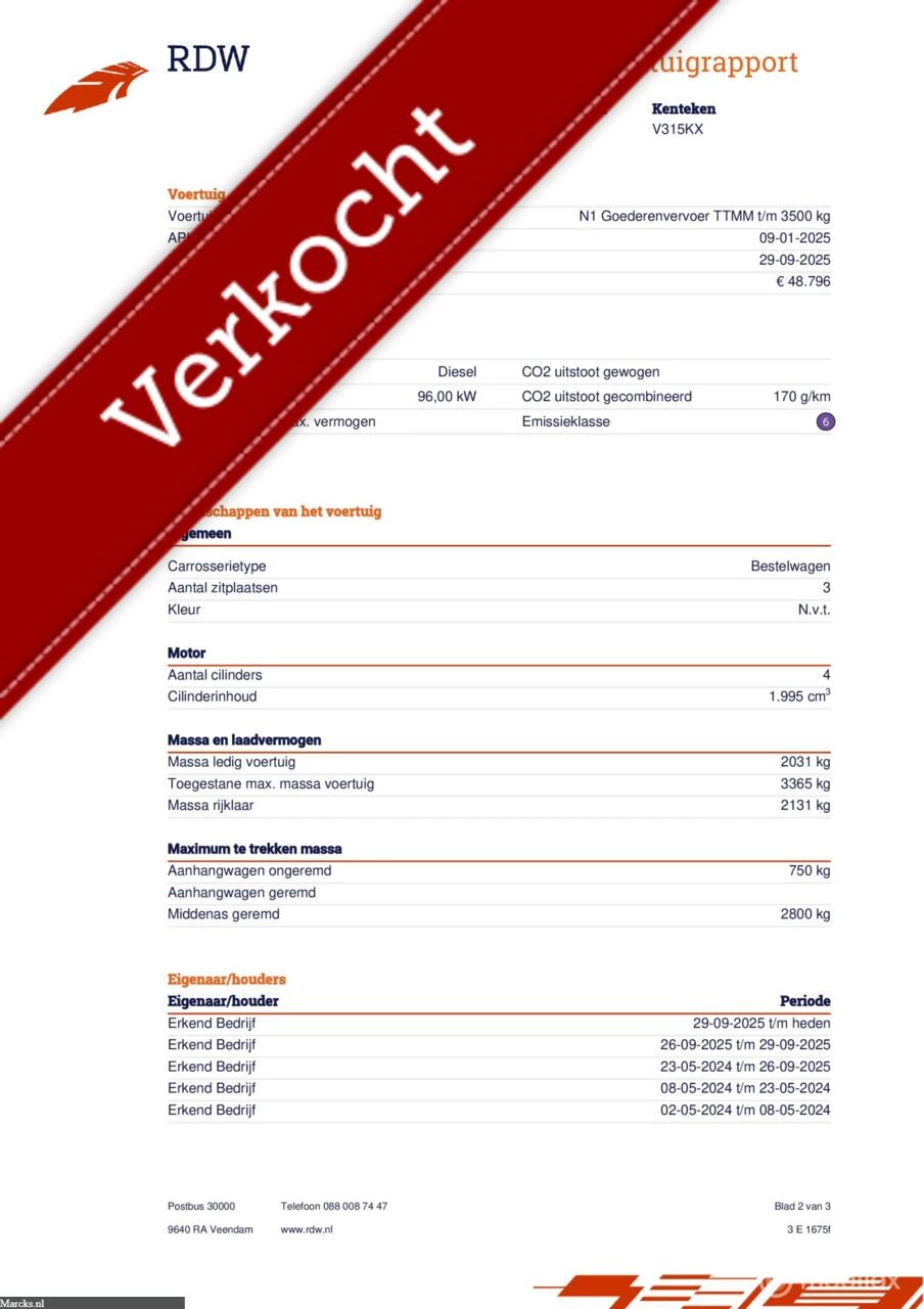 Hoofdafbeelding Ford Transit Custom