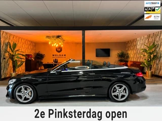 Mercedes-Benz C-klasse Cabrio 180 AMG Garantie Burmester PDC NekVW StoelVW Sfeer LED Cruise Navi Clima Rijklaar