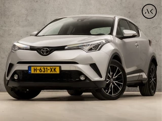 Toyota C-HR 1.2 Bi-Tone (NAVIGATIE, CAMERA, LEDER, GETINT GLAS, SPORTSTOELEN, PARKEERSENSOREN, CRUISE, ZWART HEMEL, NIEUWE APK, NIEUWSTAAT)