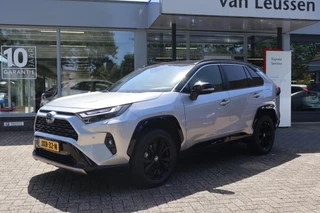 Toyota RAV4 2.5 HYBRID AWD BI-TONE STOEL-STUUR & RUITENWISSER VERW EL-ACHTERKLEP P.SENSOREN V+A LED KEYLESS PRIVACY GLASS