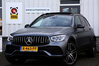 Hoofdafbeelding Mercedes-Benz GLC Mercedes-Benz GLC 43 AMG 390PK 4MATIC 9-G Aut.*Designo Selenitgrau Mango!*Incl. BTW*Nieuw Model*Perfect MB Onderh.*Night Pakket/Pano/Sfeerverl./Matrix LED/Elek. Trekhaak/Burmester/Apple Carplay-Android/HUD/MBUX/DAB/Camera/21 inch LM*