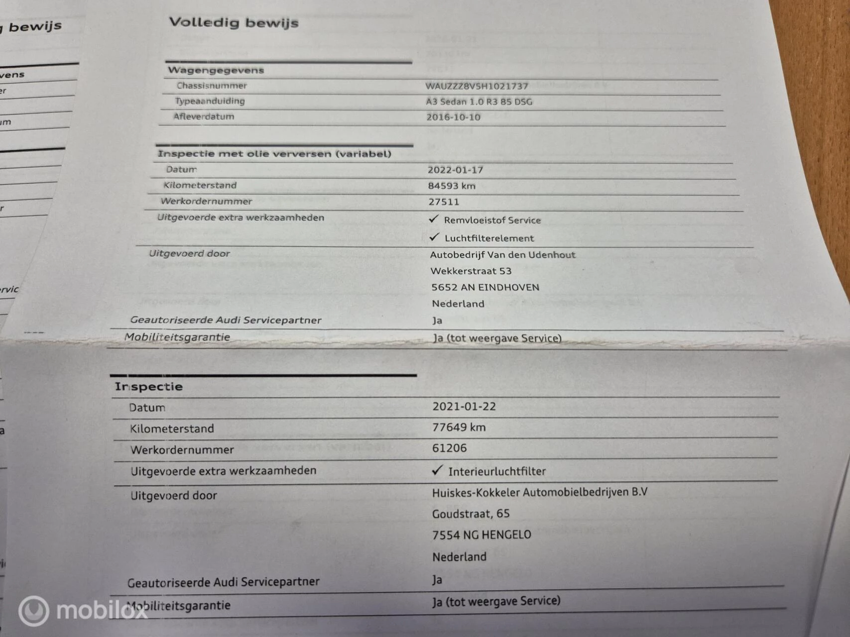 Hoofdafbeelding Audi A3
