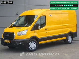 Ford Transit 170pk L3H2 Trekhaak Airco Cruise Camera Parkeersensoren Werkplaatsinrichting Euro6 L3 11m3 Airco Trekhaak Cruise control