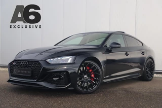 Audi RS5 Sportback 2.9 TFSI RS 5 Quattro 450PK Fabrieksgarantie Black Optic Virtual Cockpit Laser LED B&O HUD Panoramadak Nappa Leder Massage Carbon Inleg Alcantara Stuur 360 Camera Dealer Onderhouden 20 inch LMV Stuur & Stoelverwarming Dynamic Pack