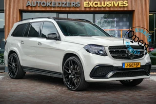 Hoofdafbeelding Mercedes-Benz GLS Mercedes-Benz GLS AMG 63 4MATIC Panodak Carbon Harman Kardon 360 Camera Stoelvent.