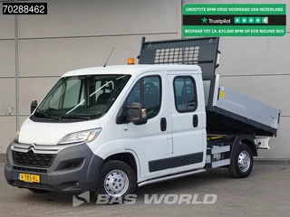 Citroën Jumper 130PK Kipper Dubbel Cabine Trekhaak Euro6 Tipper Benne Kieper 2m3 Trekhaak
