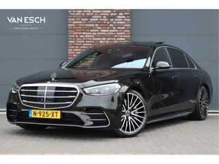 Mercedes-Benz S-Klasse 500 4MATIC Lang AMG Line Aut9 | Achterasbesturing | Luchtvering | Chauffeurspakket | Zonweringspakket | Distronic+ | Entertainment Achter | Massage | Stoelventilatie | Digital Light | HUD | Verwarmd Stuurwiel |