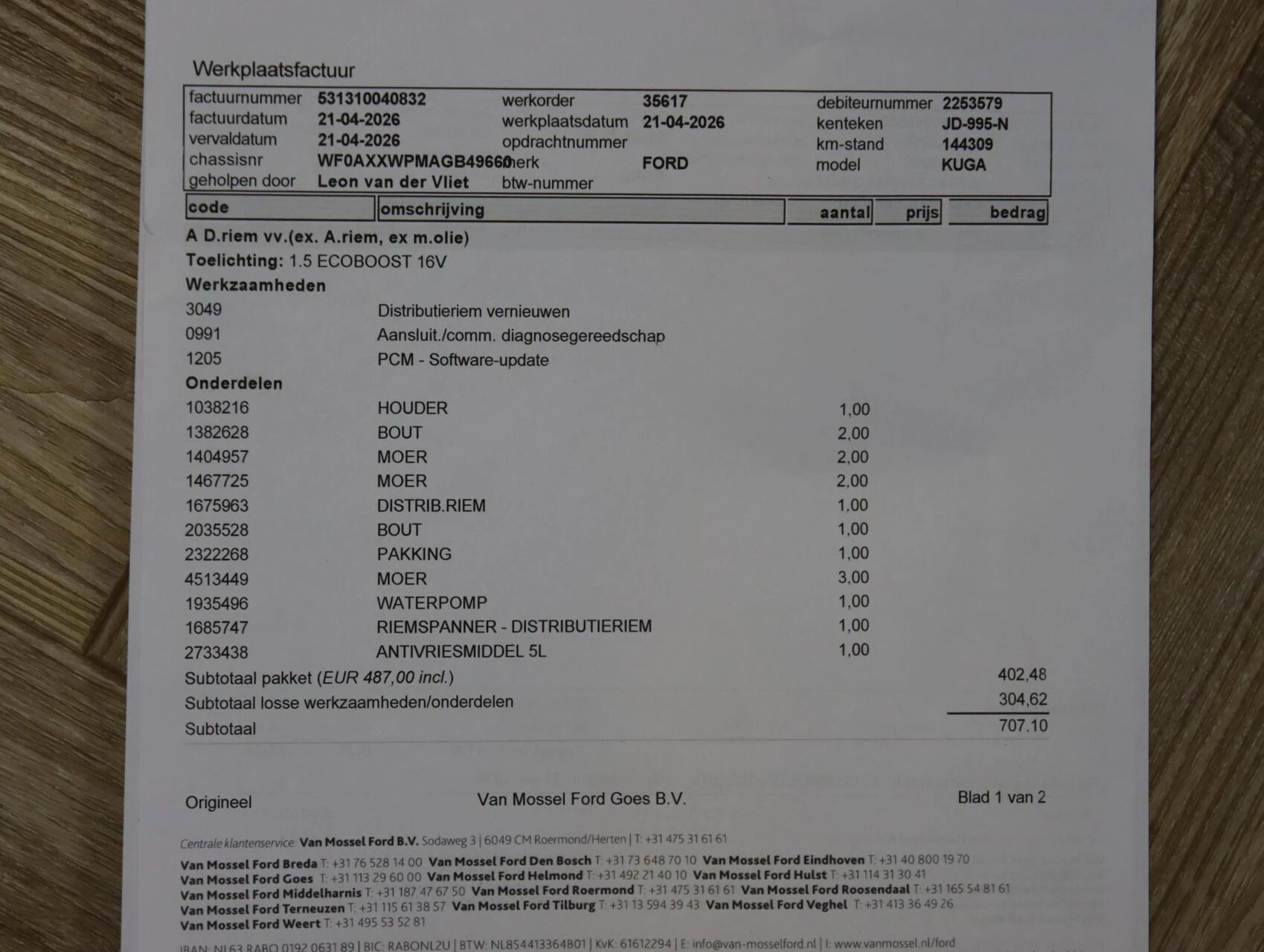 Hoofdafbeelding Ford Kuga