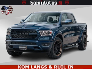 Dodge Ram Pick-Up SPORT | 5.7 V8 4x4 HEMI | PANORAMA DAK | GROOTSCHERM 12 INCH | LPG | Patriot Blue CREW CAB | DUBBELE CABINE | 5 PERSOONS | DC | VOORRAAD NR 2555 - 3325