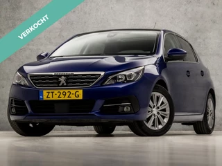 Peugeot 308 1.2 PureTech Allure Sport Automaat (PANORAMADAK, APPLE CARPLAY, NAVIGATIE, ADAPTIVE CRUISE, TREKHAAK, 360 CAMERA, LEDER, SPORTSTOELEN, CRUISE, GETINT GLAS, NIEUWSTAAT)