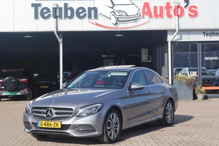 Hoofdafbeelding Mercedes-Benz C-Klasse Mercedes-Benz C-klasse 180 Prestige Schuif- kanteldak, Cruise control, Navigatie, Lichtmetalen wielen. Stoelverwarming