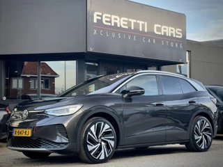 Hoofdafbeelding Volkswagen ID.4 Volkswagen ID.4 FIRST PRO MAX 77 KWH PANODAK DESIGNO-LEDER 21 INCH-LMV NAVI CAMERA APPLE-CARPLAY LED PDC