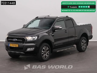 Ford Ranger 200PK 3.2 TDCi Wildtrak Trekhaak LED Xenon ACC Standkachel Camera Parkeersensoren Euro6 Pickup Airco Trekhaak