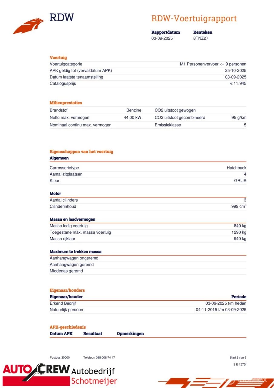 Hoofdafbeelding Volkswagen up!