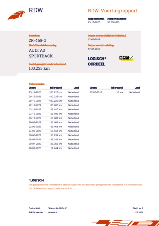 Hoofdafbeelding Audi A3