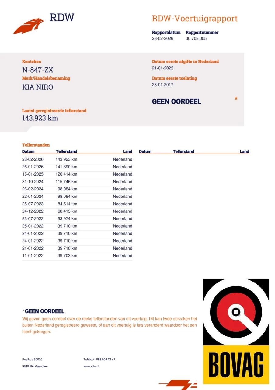 Hoofdafbeelding Kia Niro