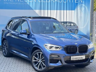 BMW X3 xDrive30e M-SPORT ** ADAPT LED, NAVI+, PANORAMA, TREKH, 20-inch LMV, PHYTONIC BLAU ** 1e EIG ** ** INFORMEER OOK NAAR ONZE AANTREKKELIJKE FINANCIAL-LEASE TARIEVEN **