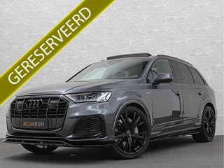 Audi Q7 55 TFSI e 381PK S-Line | 360 Camera | RS-Leder | Laser-LED | BTW | ACC | Head-Up | Panorama | Keyless-Entry | Luchtvering | Memory | Lane & Side assist | Sportstoelen | Black optic | Bovag Garantie.