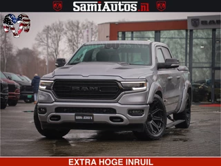 Dodge Ram Pick-Up HULK PACK | LIMITED SPORT | 5.7 V8 HEMI | FEUL WHEELS MAT BLACK | BOM VOL | CREW CAB 5 PERSOONS | DUBBELE CABINE DC | GRIJS KENTEKEN | SFEERVERLICHTING | HUD | LICHTVERING | PANODAK | FULL LED |
