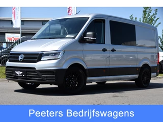 Volkswagen Crafter 35 2.0 TDI L3H2 DC Highline PB Edition Camera, Caplay, LED, 177pk, 2 x Schuifdeur, Clima, Leder, Multimedia, Voorruit verwarming, Automaat, Uniek!