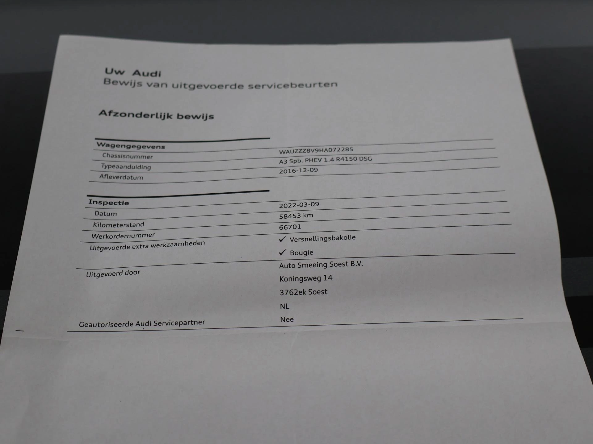 Hoofdafbeelding Audi A3