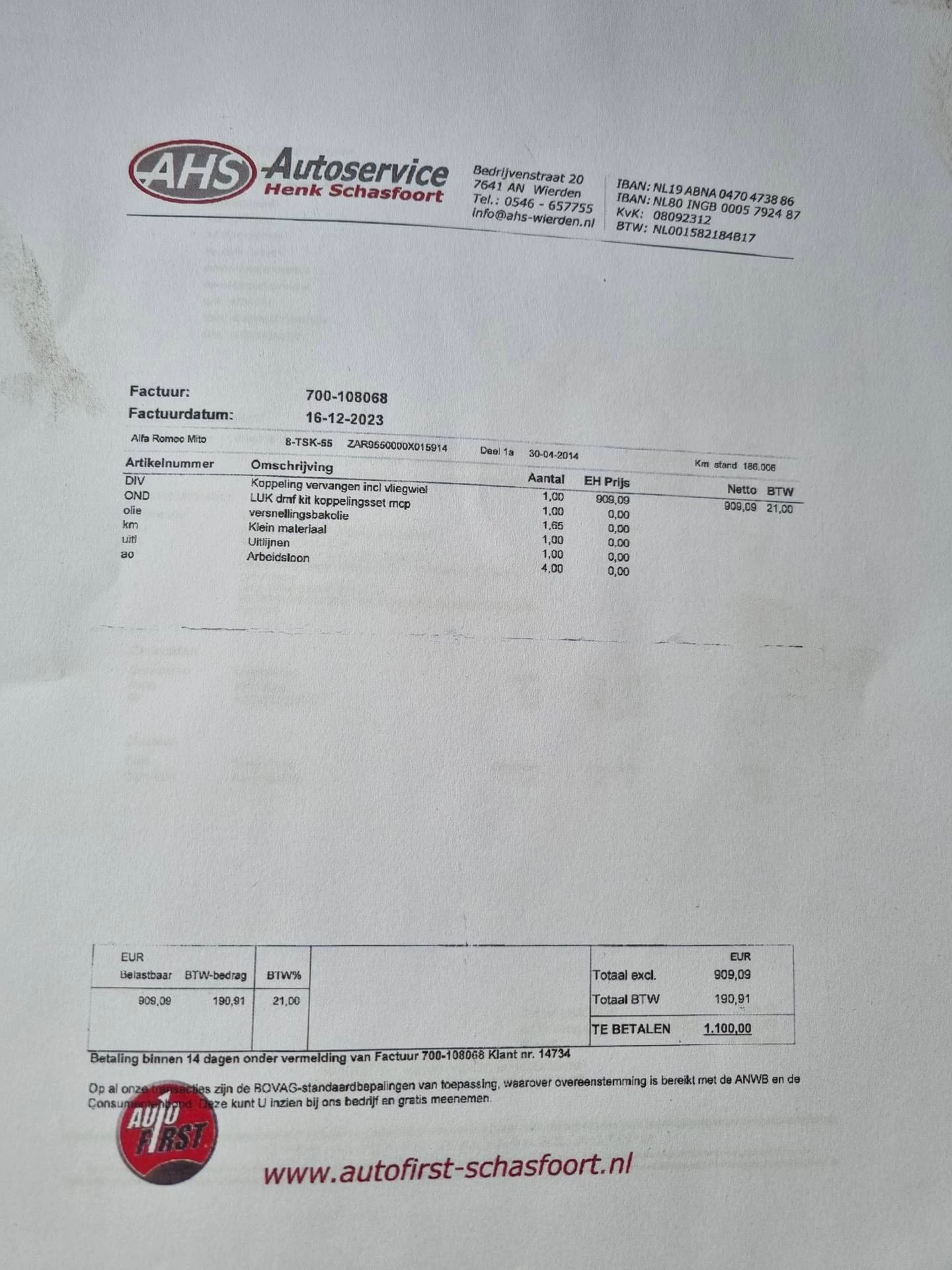 Hoofdafbeelding Alfa Romeo MiTo