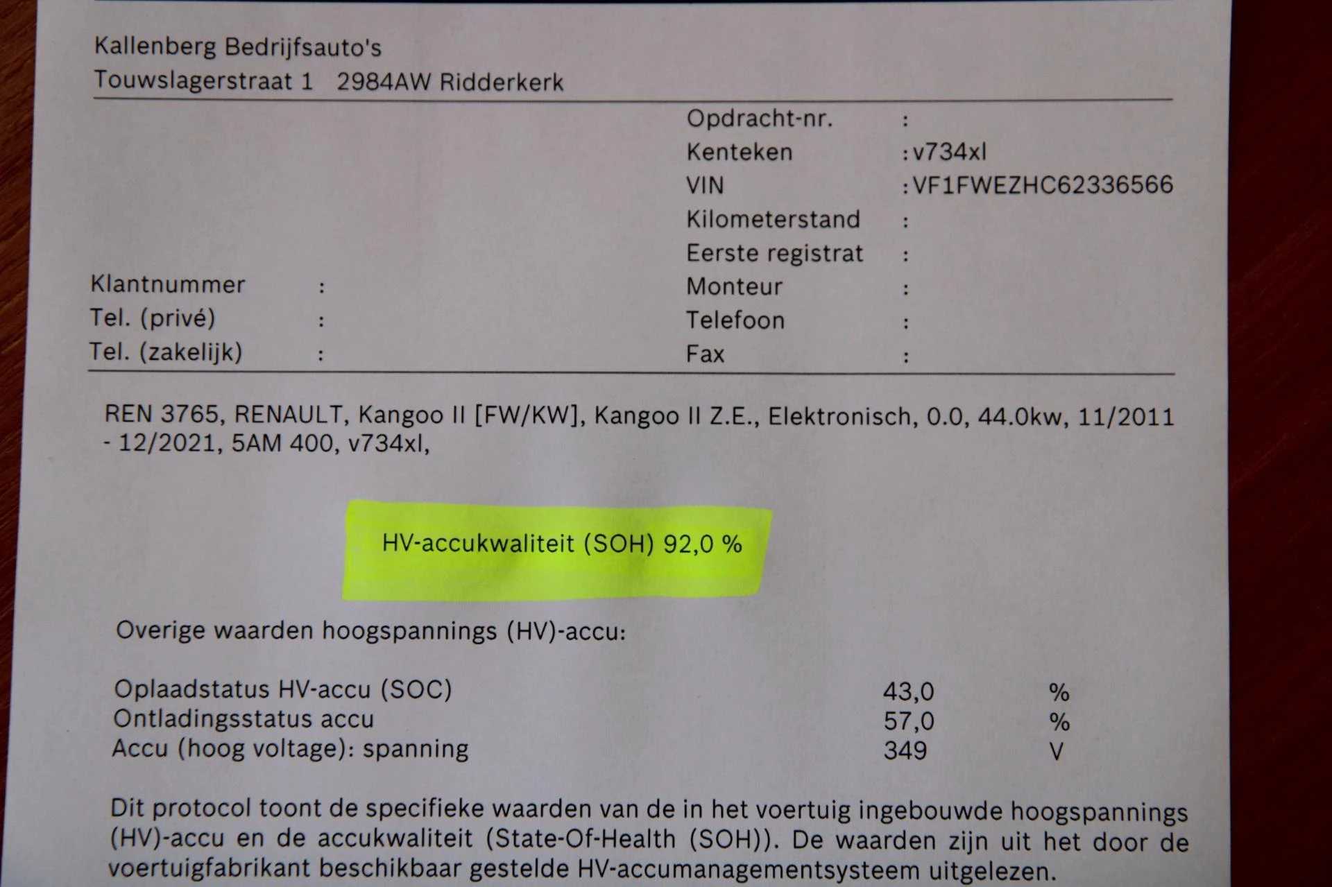 Hoofdafbeelding Renault Kangoo Z.E.