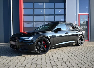 Audi A6 Avant 55 TFSI e S-Line Quattro Competition | Pano | Camera | Adaptive | Keyless | Carplay | Trekhaak | Matrix Led | Stuurwielverwarming | Stoelverwarming | Alcantara | Half Leder