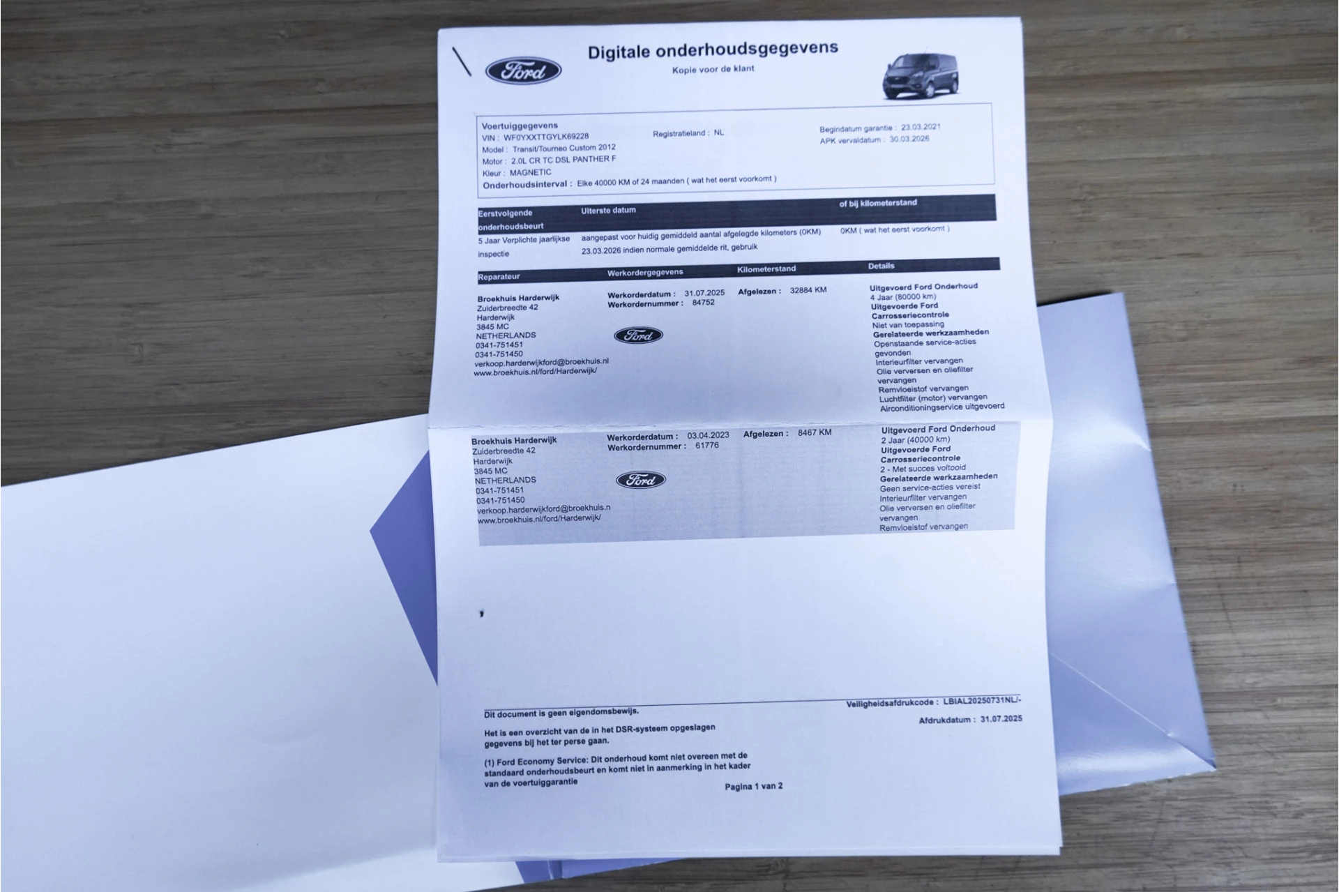 Hoofdafbeelding Ford Transit Custom