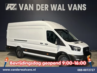 Ford Transit 2.0 TDCI 130pk L4H3 Jumbo Euro6 Airco | Camera | Cruisecontrol | Stoelverwarming | Verwarmde voorruit Parkeersensoren, Bijrijdersbank
