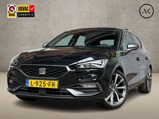 SEAT Leon 1.5 eTSI FR Sport 150Pk Automaat (SCHUIFDAK, APPLE CARPLAY, GROOT NAVI, PARKEERSENSOREN, SPORTSTOELEN, LEDER, GETINT GLAS, ADAPTIVE CRUISE, NIEUWSTAAT)