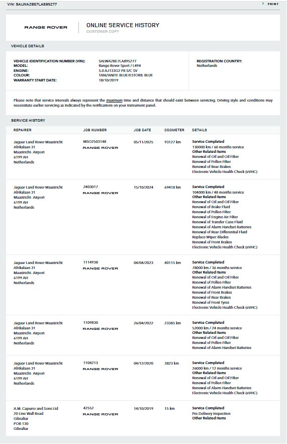 Hoofdafbeelding Land Rover Range Rover Sport