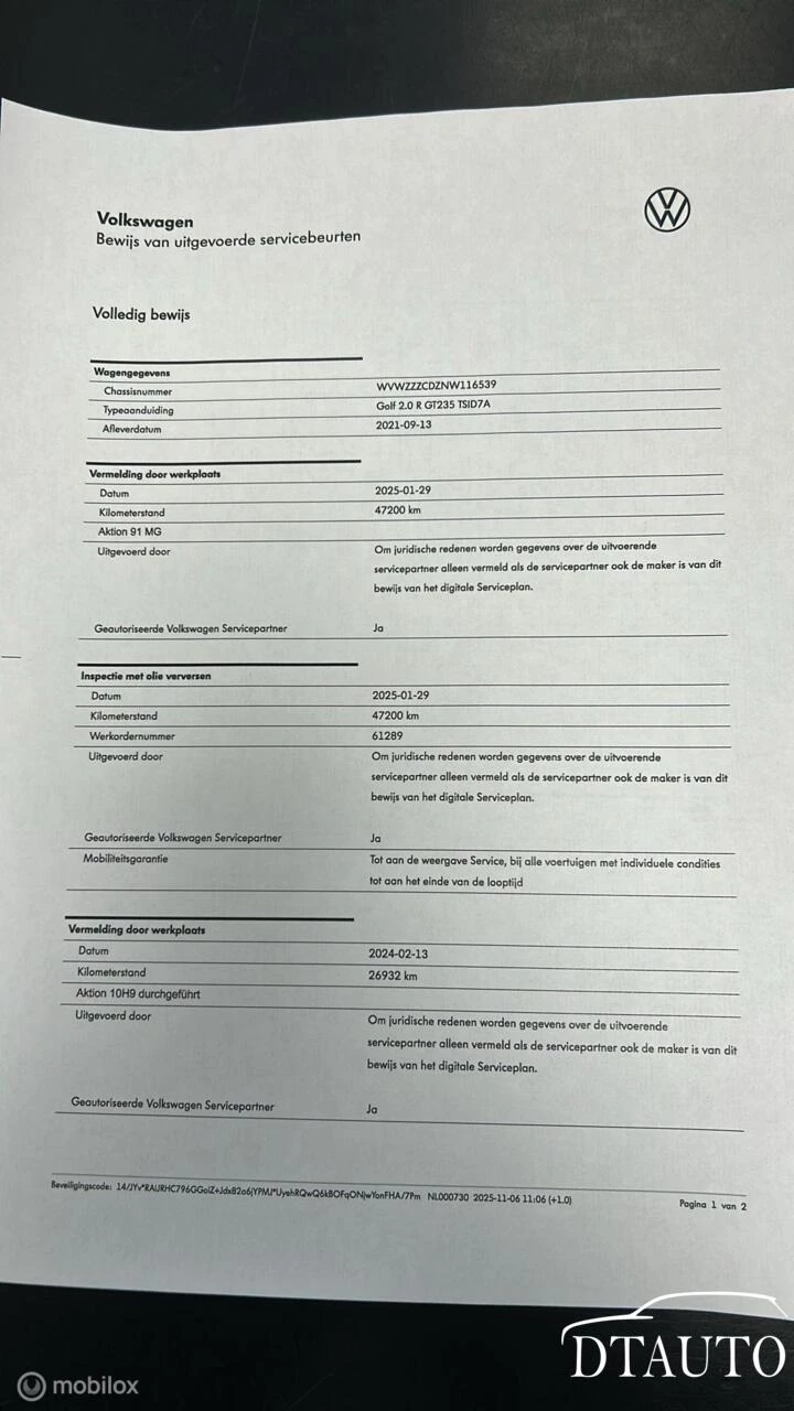 Hoofdafbeelding Volkswagen Golf