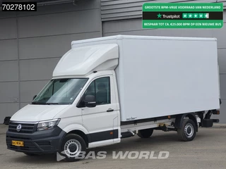 Volkswagen Crafter 177pk Automaat Laadklep Bakwagen Airco Camera Meubelbak Koffer 19m3 Airco