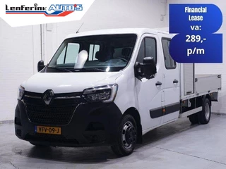 Renault Master 2.3 dCi 145 pk Pick Up / Open Laadbak 6-Zits Airco, Trekhaak 3.500 kg, LxBxH 245x208x38 cm