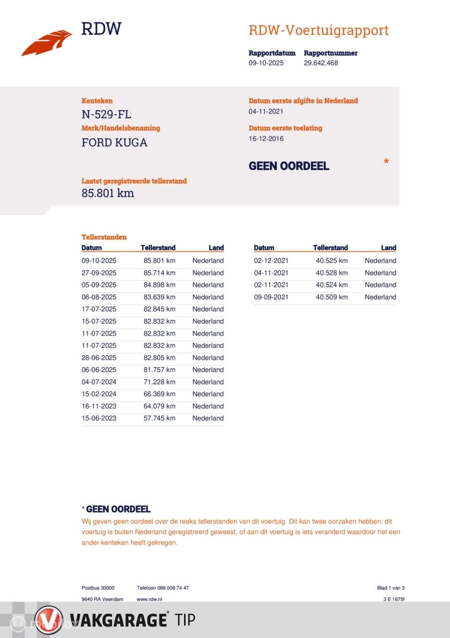 Hoofdafbeelding Ford Kuga