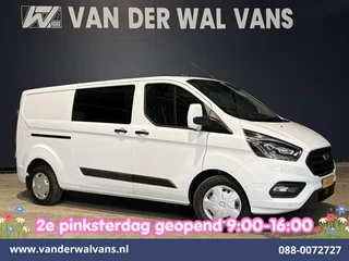 Ford Transit Custom 2.0 TDCI 130pk Automaat L2H1 Dubbele Cabine Euro6 Airco | 6-Zits | Camera | Navigatie | Xenon Apple Carplay, Android Auto, Adaptieve Cruisecontrol, Trekhaak, Parkeersensoren, Stoelverwarming, Verwarmde voorruit