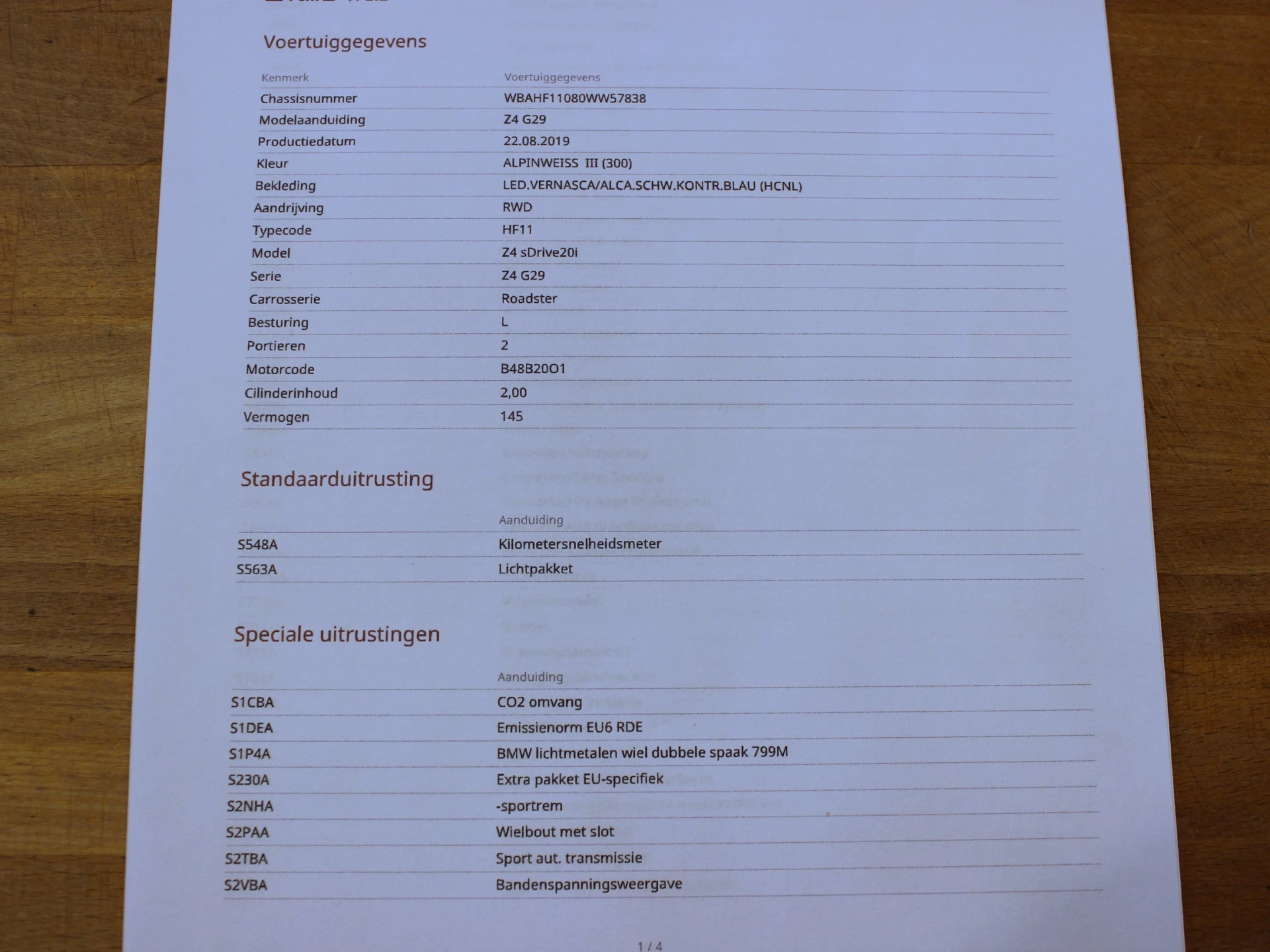 Hoofdafbeelding BMW Z4